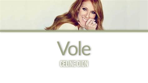 céline dion vole paroles